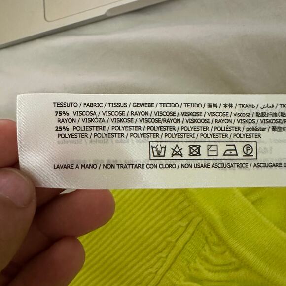 Twinset Kids' Shirred Cardigan In Yellow Neon Size 14 Brand‎ New - Picture 8 of 13